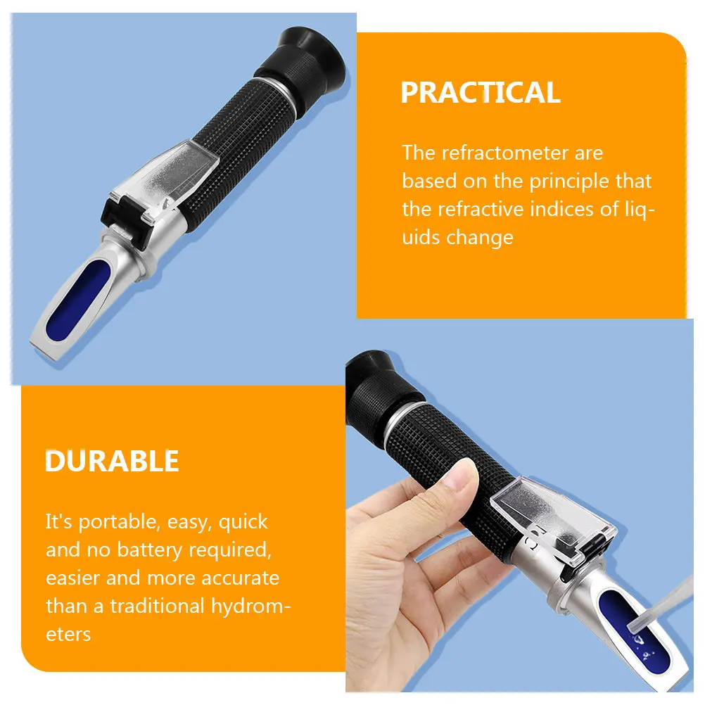 ATC Refractometer for Aquarium Salinity Measurement – Portable Seawater & Marine Fish Tank Testing Instrument