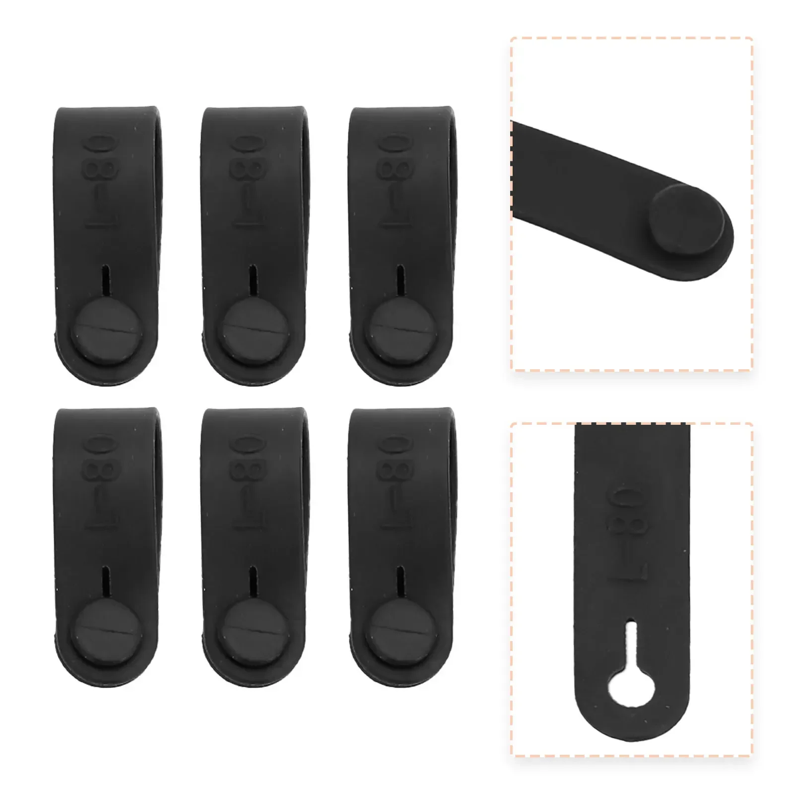 

Durable Rubber Band Motorcycle Good Elasticity Harness Long-lasting Organize Rubber Securing Ties Anti-hardening