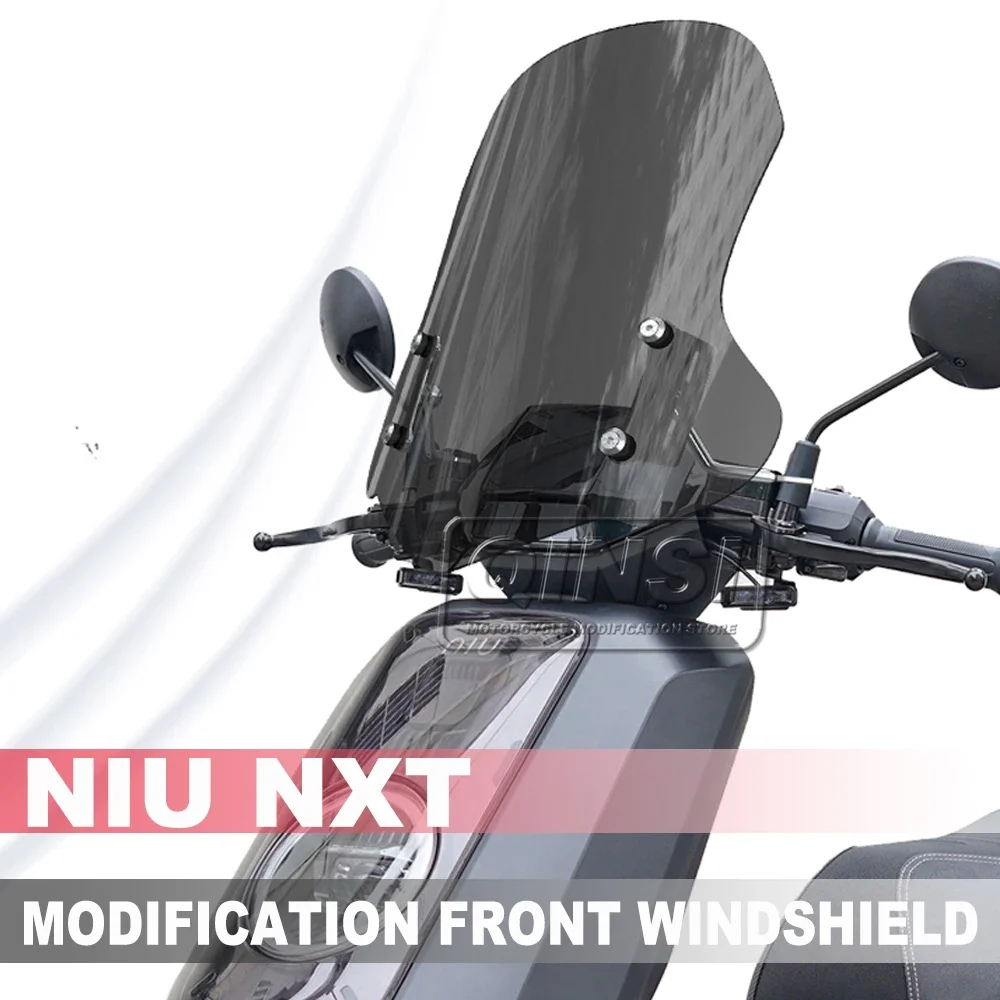 Electric Car Front Windshield Modified Transparent Front Windshield Accessories FOR NIU NXT