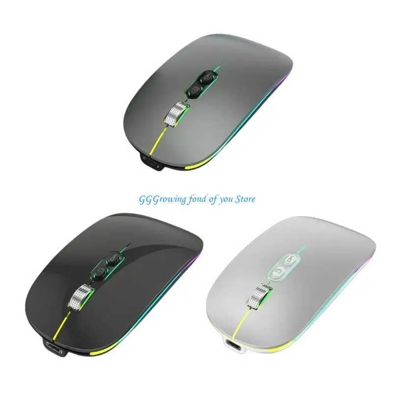Mouse sem fio H9EB 2.4G Compatível com sem fio mouse silencioso ergonômico