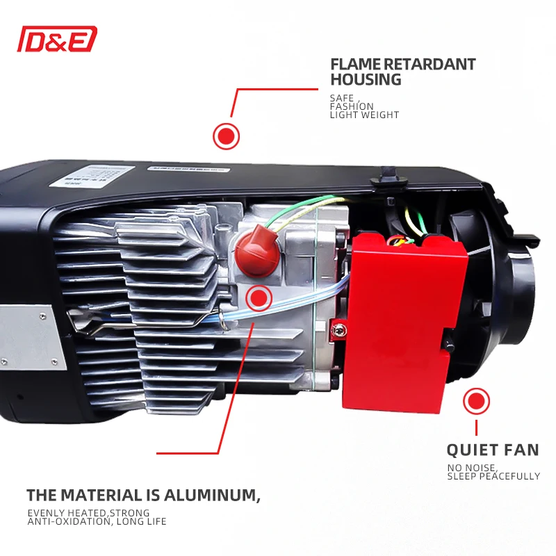 Nuovo riscaldatore diesel integrato 5KW/7KW/12V/24V per aria e acqua efficiente ed ecologico per camion camper camper camper