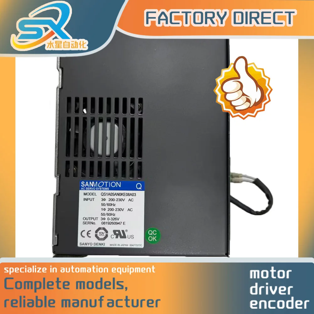 100% TEST OK SANYO Servo Driver QS1A05AN0KE08A03 Works Well for Industrial Automation