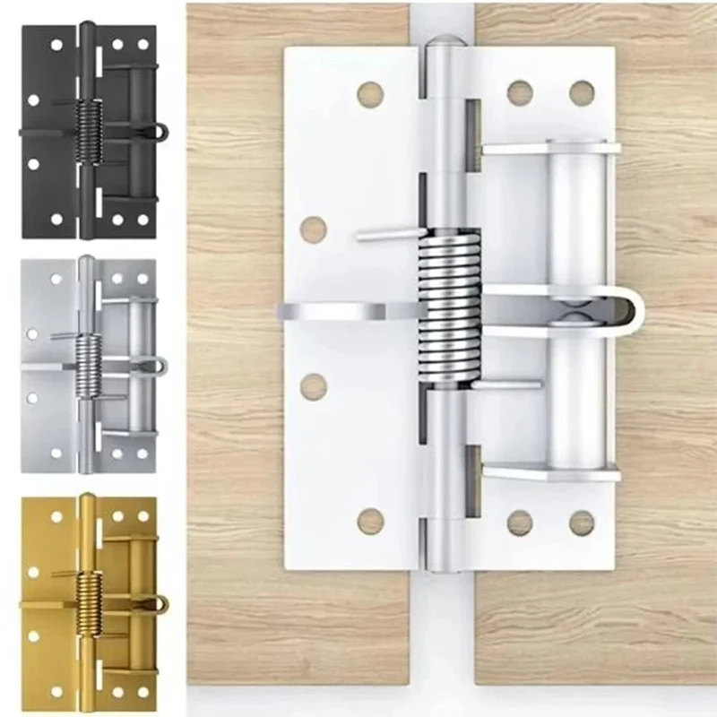 Multifunctional Buffer Adjustable Cabinet Invisible Wooden Door Closer Automatic Rebound Self Closing Positioning Spring Hinge