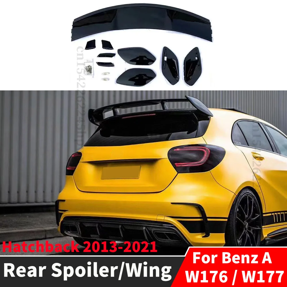 

Hatchback body kit adjusted rear trunk guard wing top spoiler,Mercedes Benz A-Class W176 W1772013-2021 A180 A200 A260 design