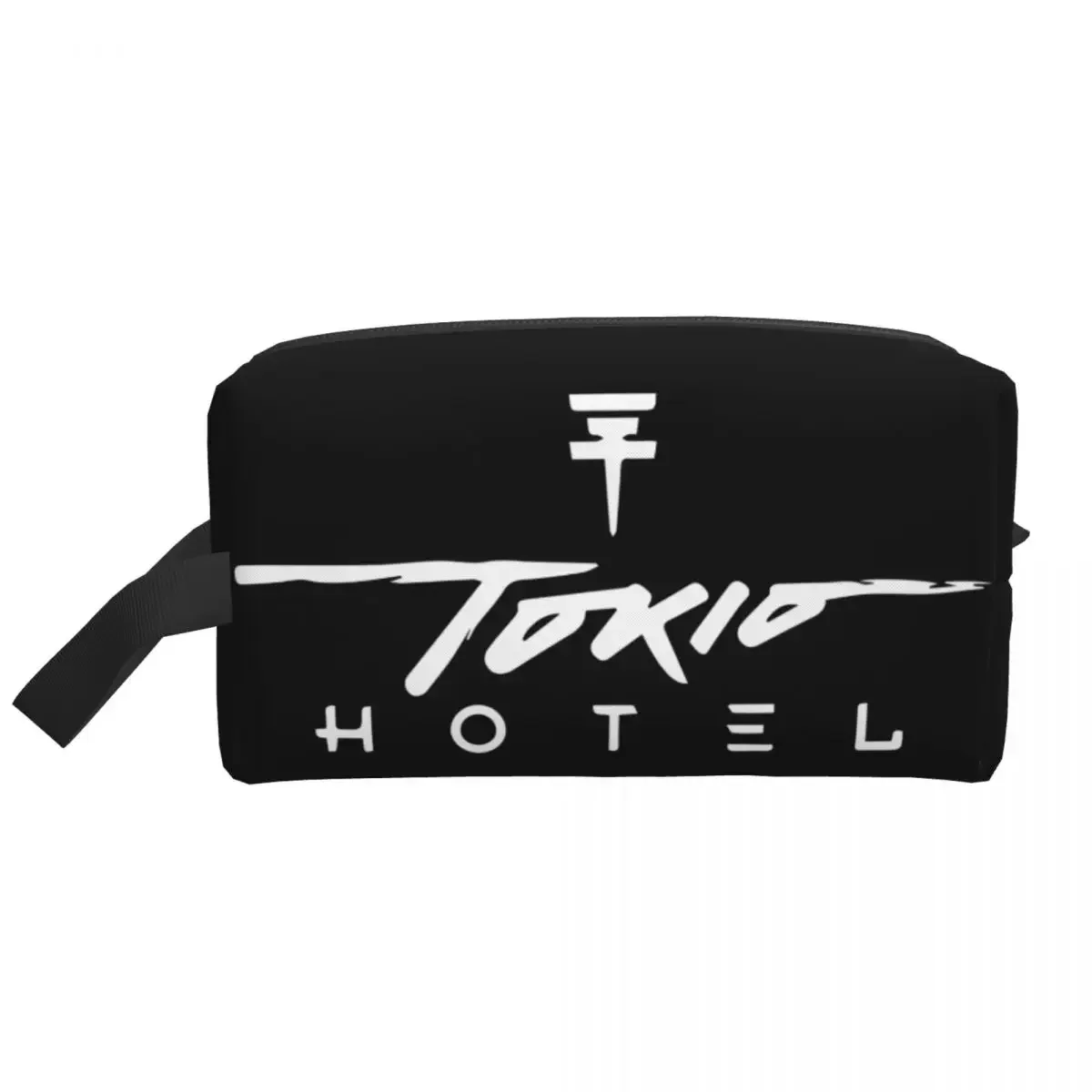 Tokio Hotels Logo Music Rock Band Cosmetic Bag Women Kawaii Large Capacity Makeup Case Beauty Storage Toiletry Bags