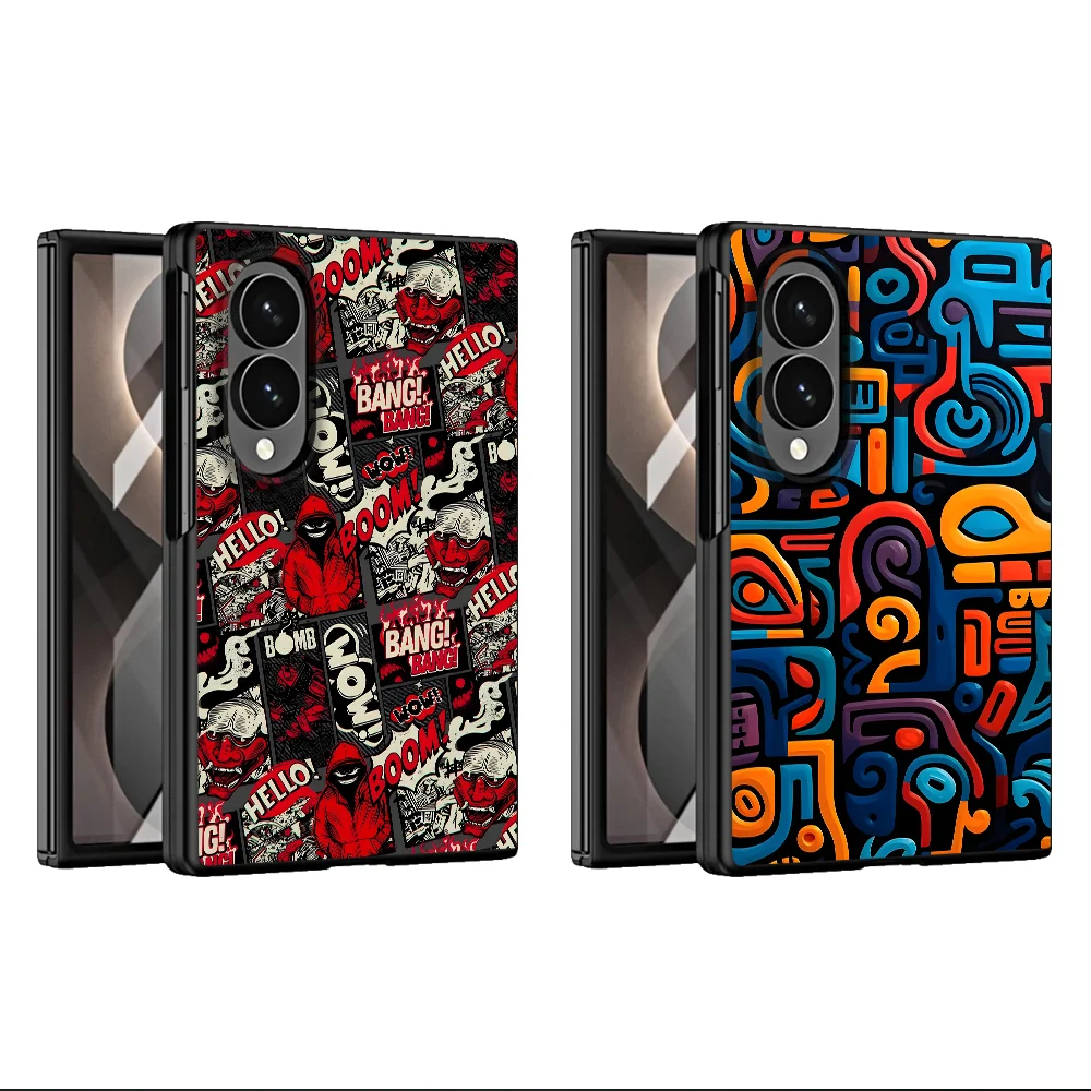 Case for Samsung Galaxy Z Fold 8 Z Fold8 Wide ZFold8 Ultra Phone Shell Graffiti Man Cartoon Pattern