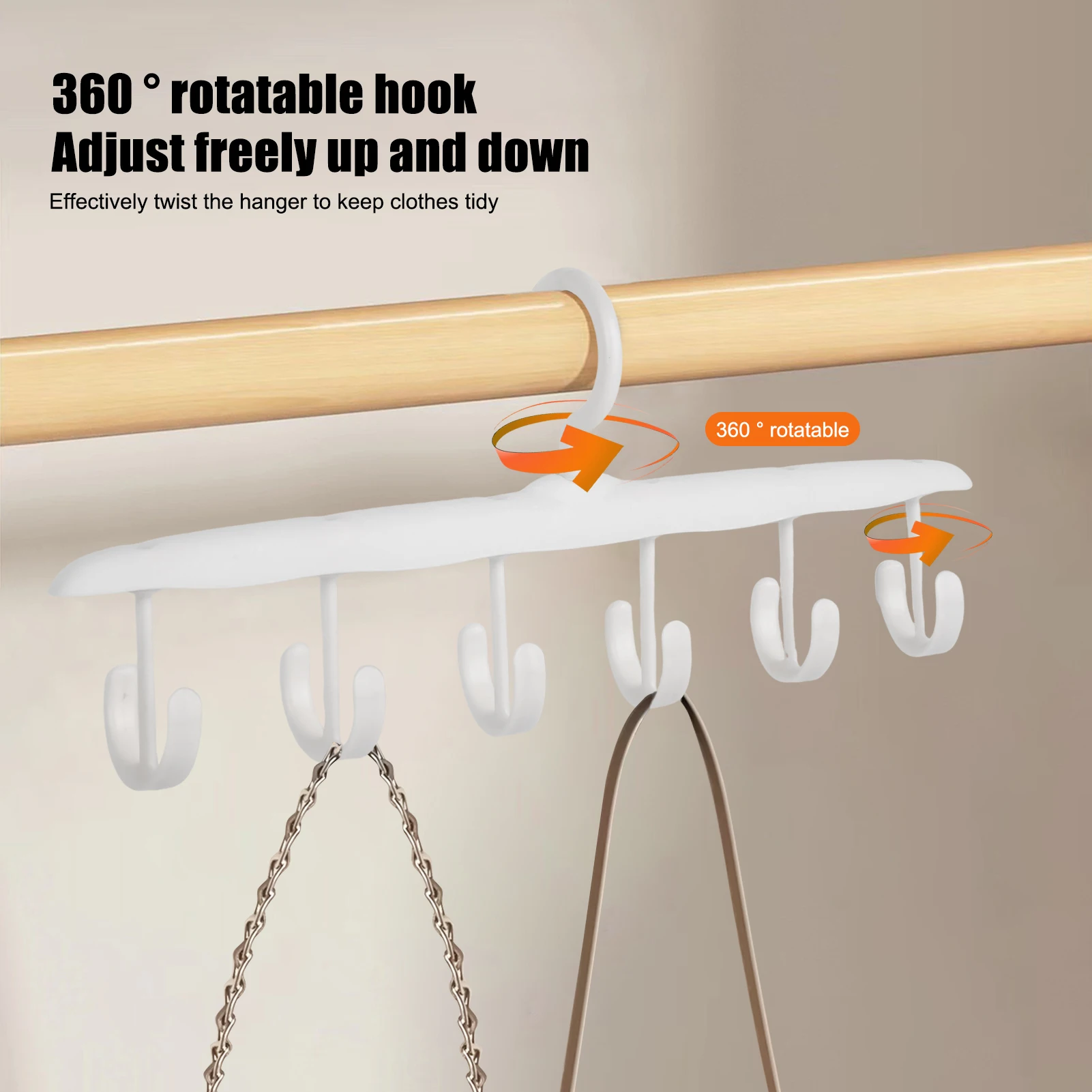 Tank Tops Hangers with 12 Hooks Space Saving Thickened Closet Organizer for Tank Tops Swimsuit Lingerie