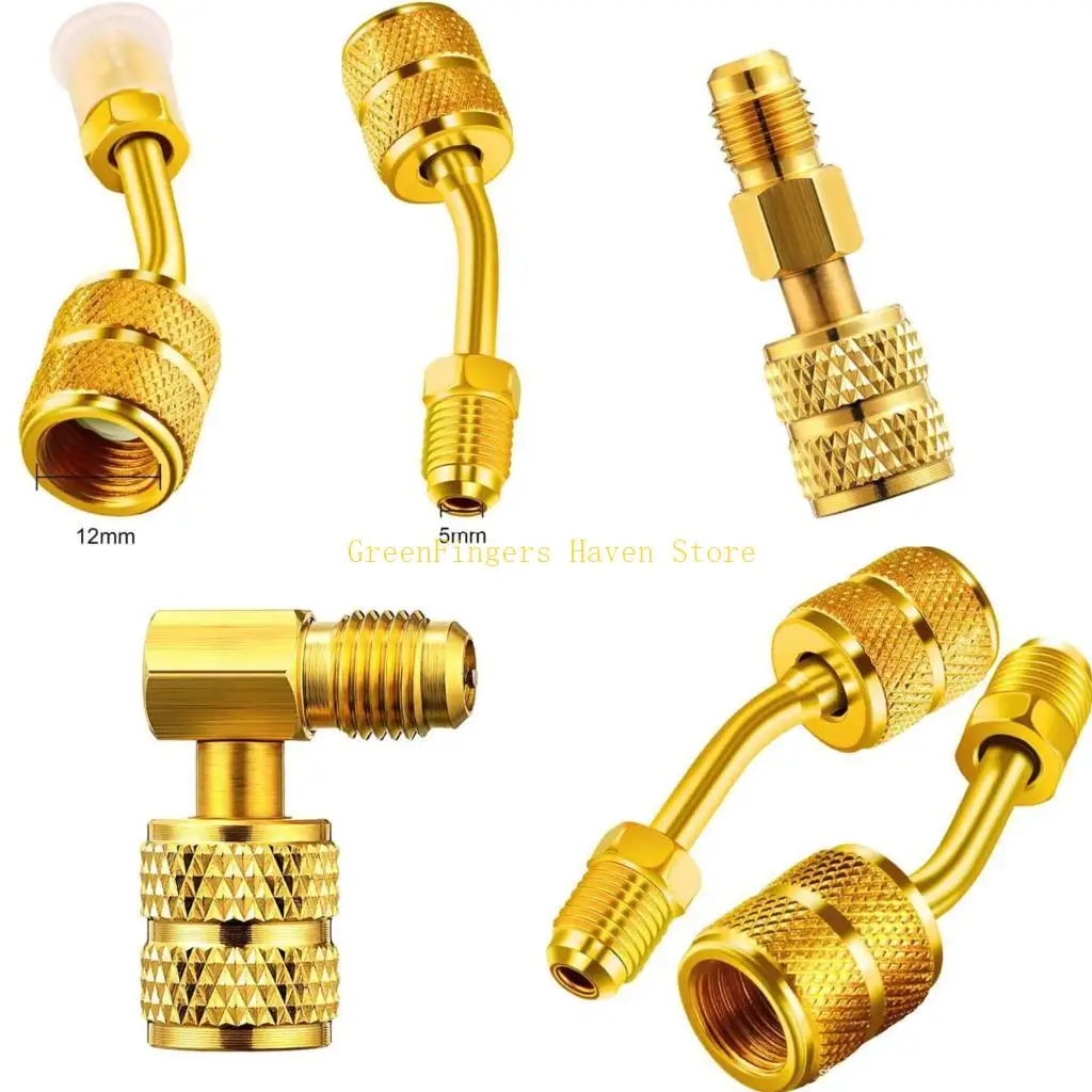 

F68D R410A Adapter 5/16inch SAE Female to 1/4inch SAE Male Air High Conditioning Port Ductless Service Adapter Strength Split