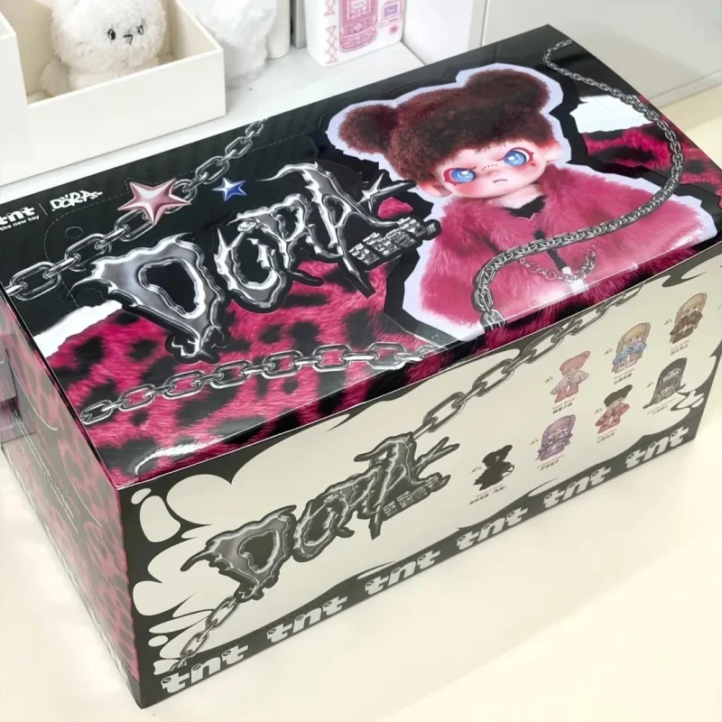 New Blind Box Original Big Sister Dora Sweet Cool Warning Series Mystery Box Cute Doll Pendant Toy Birthday Surprise Gift - view 6