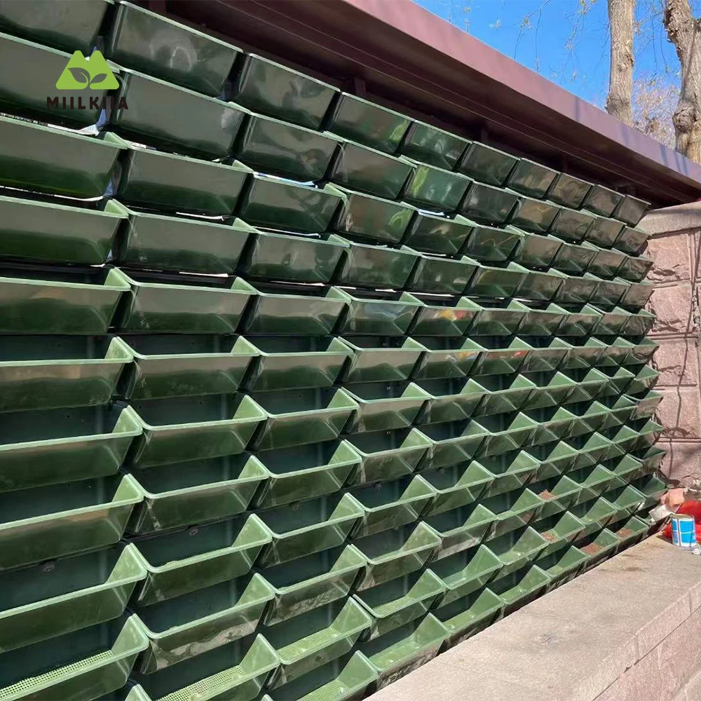 Outdoor Vertical Garden Planter with Water Separator – Wall-Mounted Stackable Pot for Herbs, Vegetables & Flowers