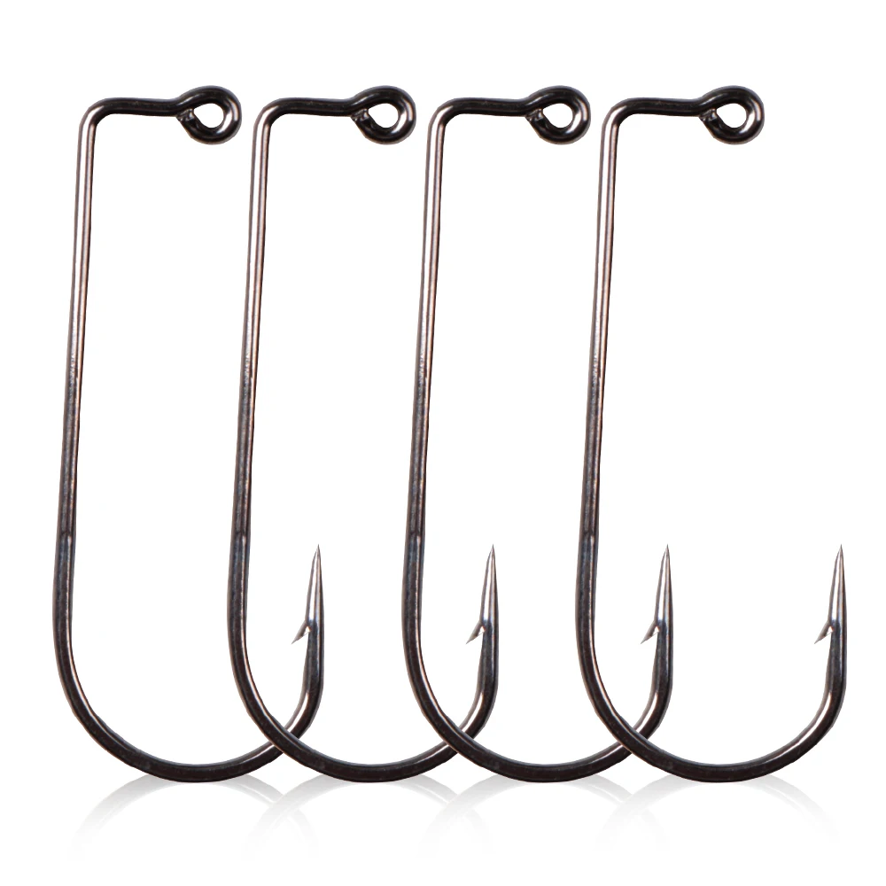 

Tackle Freshwater Saltwater Fish Hook Carbon Steel Strong Wire Jig Head Hook Fishing Fly Hooks 90 Degree Jig Fishing Hooks
