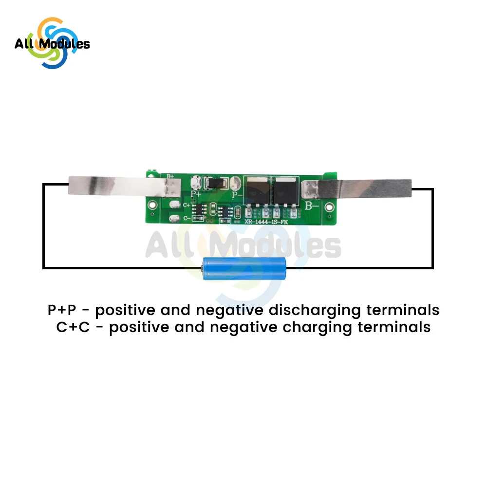 3.7V7.4V Split Port Continuous 8A10A Overcurrent 120A150A Special Lithium Battery Protection Board for 1S2S Bms Protection Board