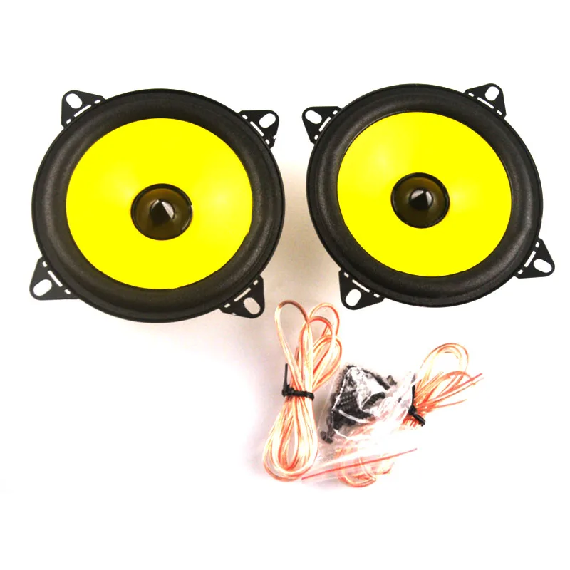 A Pair 4 inch Full-range car speaker PS401D car audio stereo speaker 2x60W Automobile automotive Loudspeakers