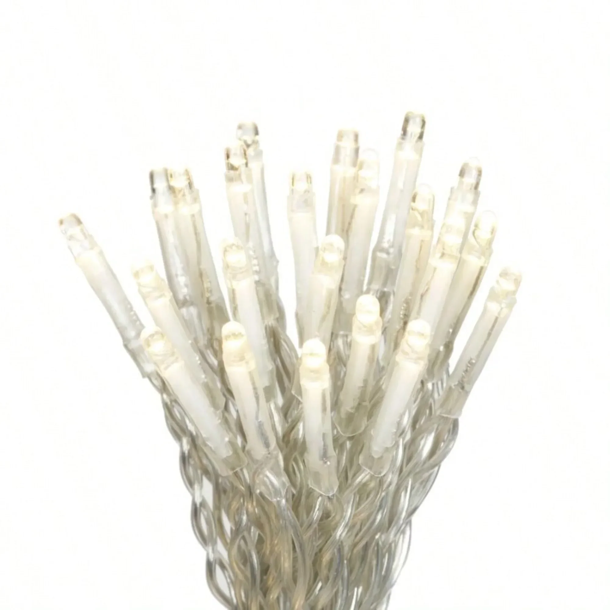 15 strings LED warm white curtain outdoor light string, end to end connector Includes 15 vertical light strings,Energy-Efficient