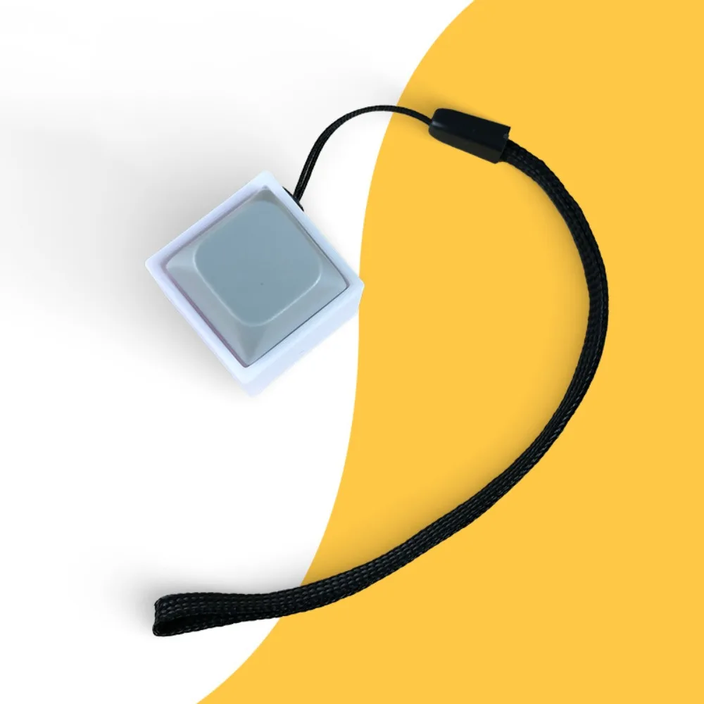Click Button Fingertip Button Keychain ABS Keyboard Switche Mechanical Switch Keychain Trinket Without LED Light