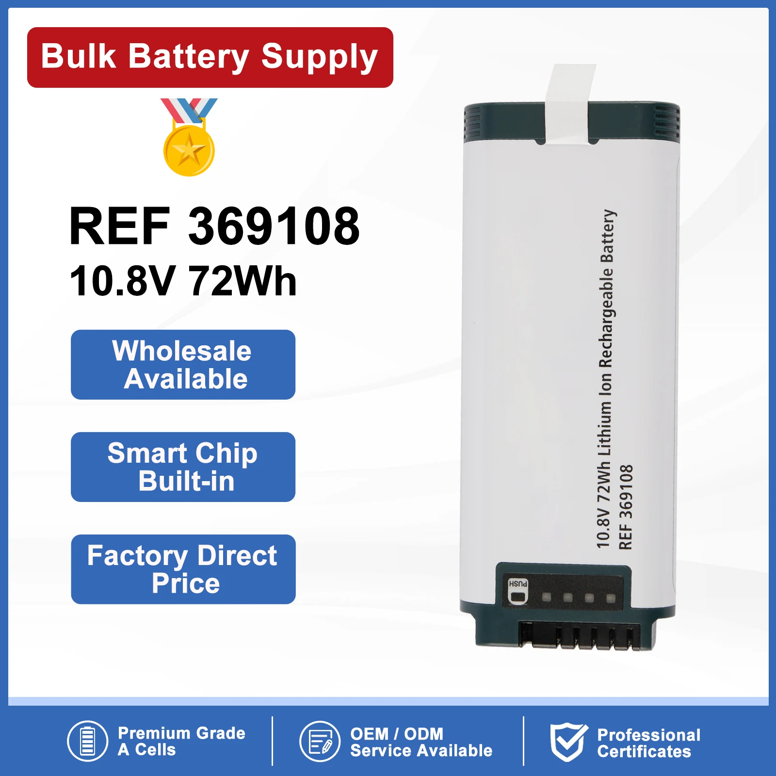ETESBAY REF 369108 Replacement Battery For Hamilton C1 Ventilator 10.8V 72WH Lithium Ion