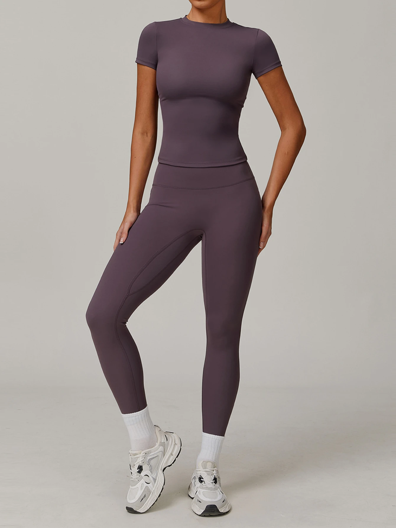 Женский комплект для йоги, матовый, мягкий, с высокой талией, однотонный, для тренировок, спортивная одежда для бега в тренажерном зале, удобная одежда для фитнеса, подтяжка ягодиц