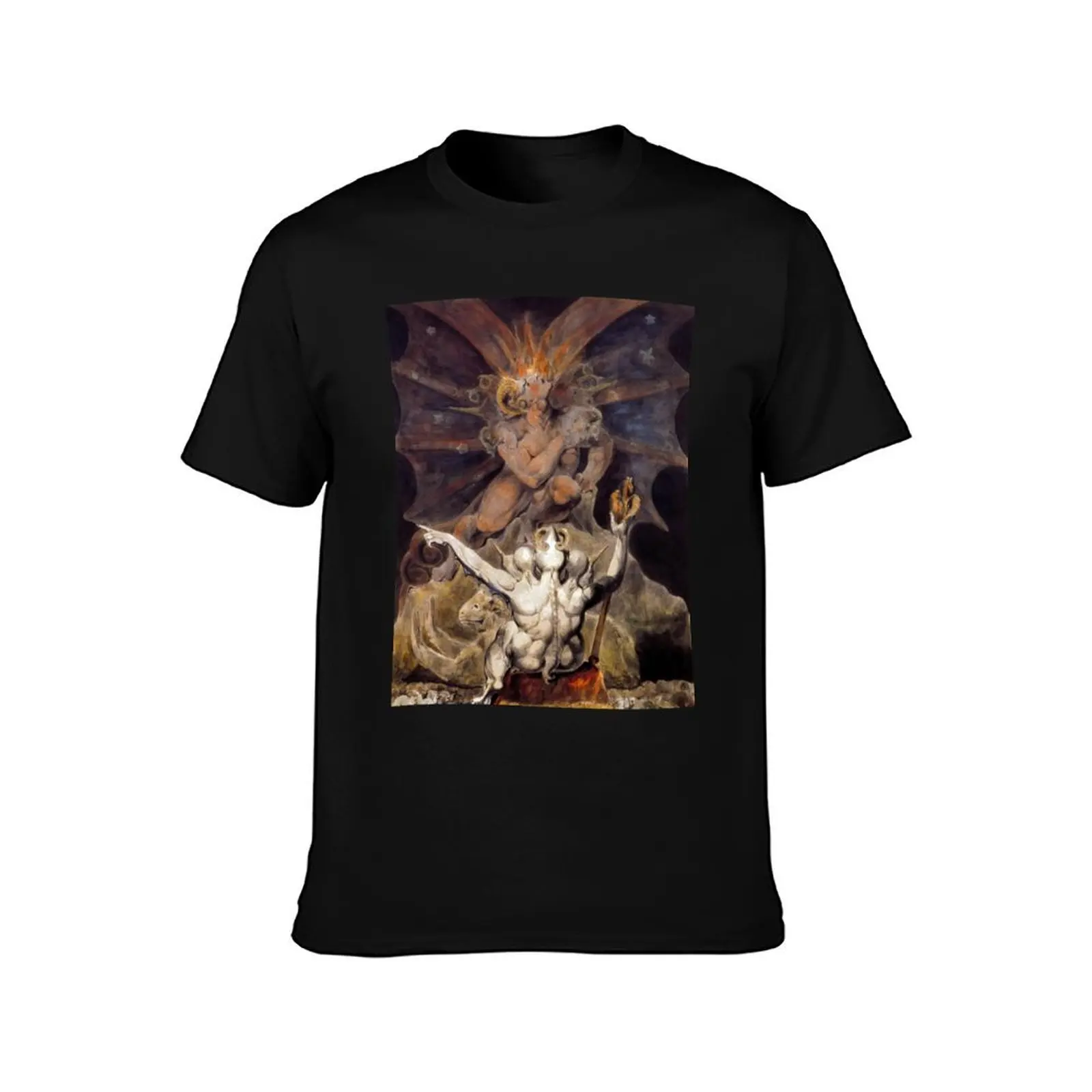 The Number of the Beast is 666 by William Blake T-Shirt Outdoor Sports Short Sleeve Top T-Shirt