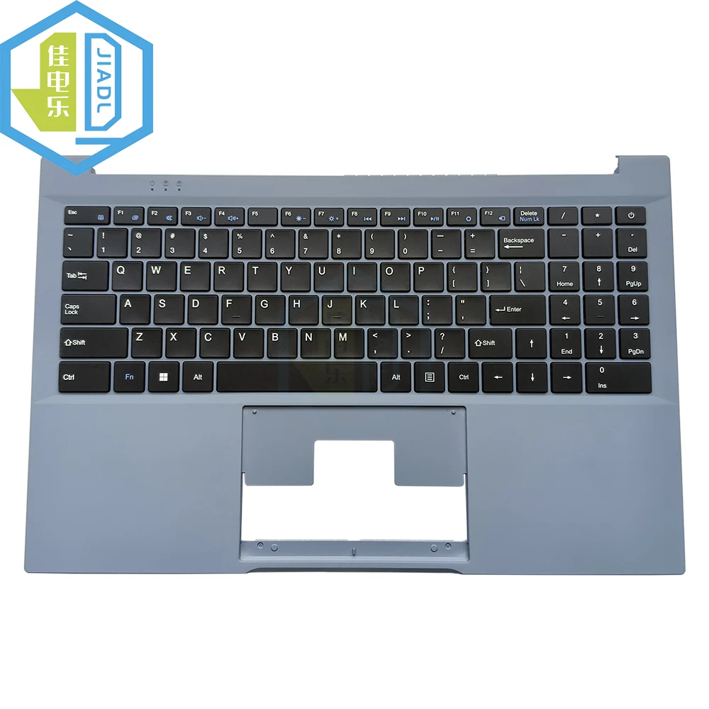 

US English Laptop Keyboards Palmrest Cover For MB3301085 F0007-085 Keyboard With Light Blue Palmrest Cover
