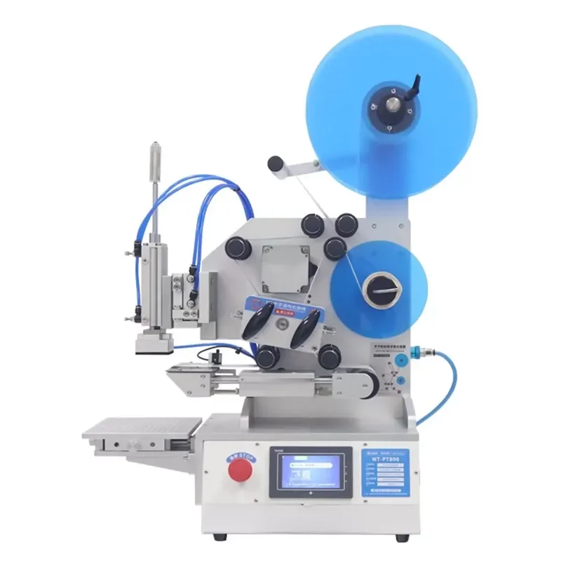 for wtong Small Semi Automatic Flat Labeling Machine for Electronic Instrument Circuit Board Card Carton Packaging Bag Box