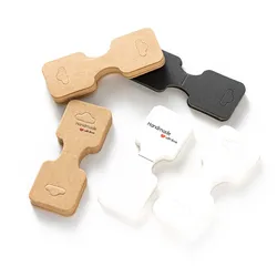 50 stücke 9x3,5 cm Kraft papier karte für Halskette Armband Schmuck Display handgemachte Haarband Preis schildhalter kleine Geschäft Lieferungen
