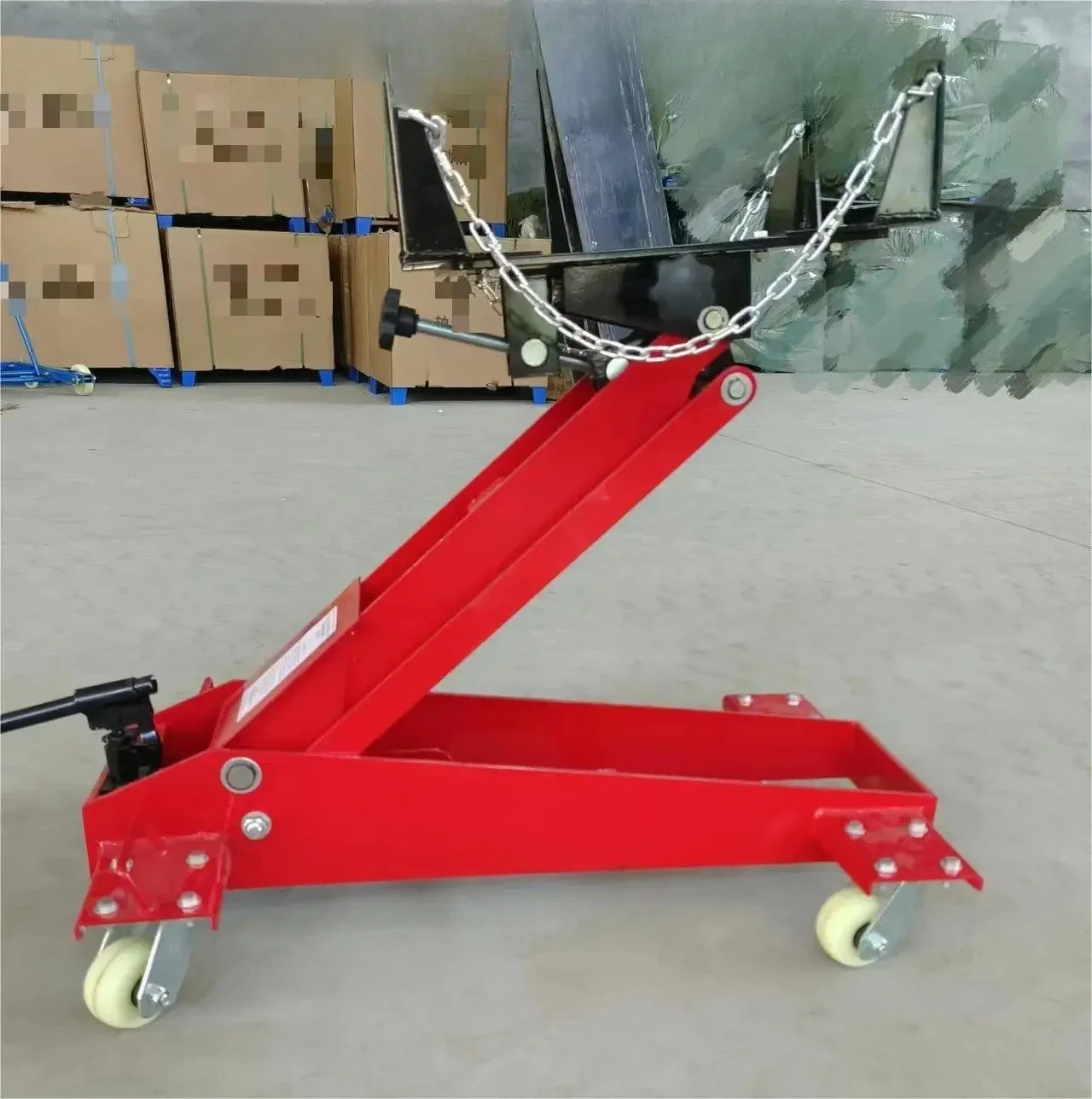 

Automobile Transmission Bracket Transporter Gearbox Top Trolley 1.5 Tons/2 Tons Disassembly And Assembly Trailer Jack Bracket