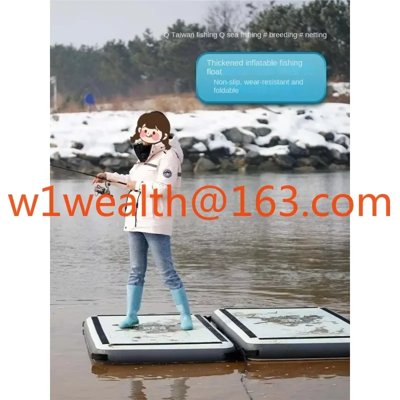 Inflatable Water Fishing Platform Fishing Table Net Floating Table Inflatable Pad