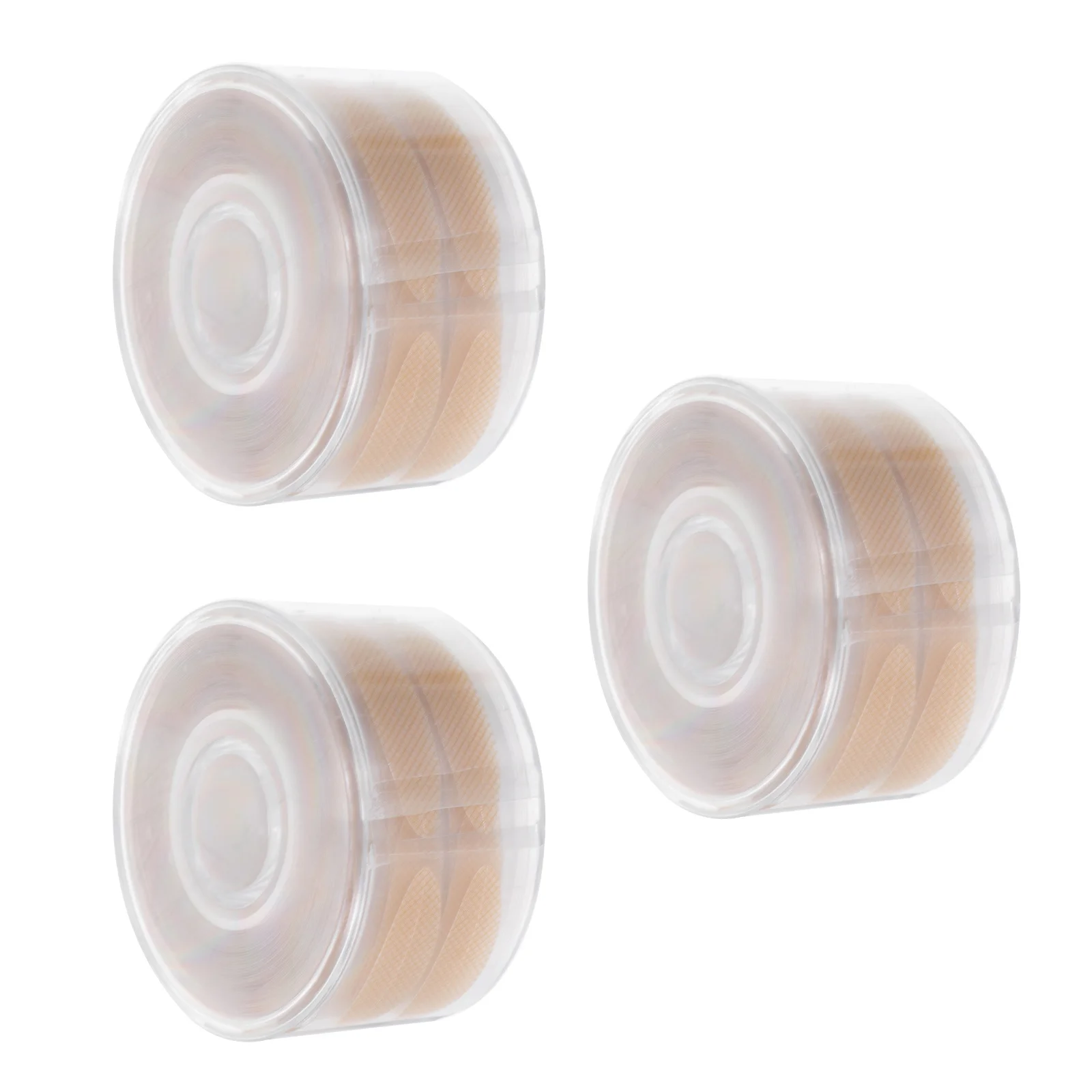 3 rotoli di nastro naturale per doppia palpebra, strumento per il trucco degli occhi, facile da usare per gli occhi più grandi e arrotondati, adesivo per doppia palpebra per ragazza