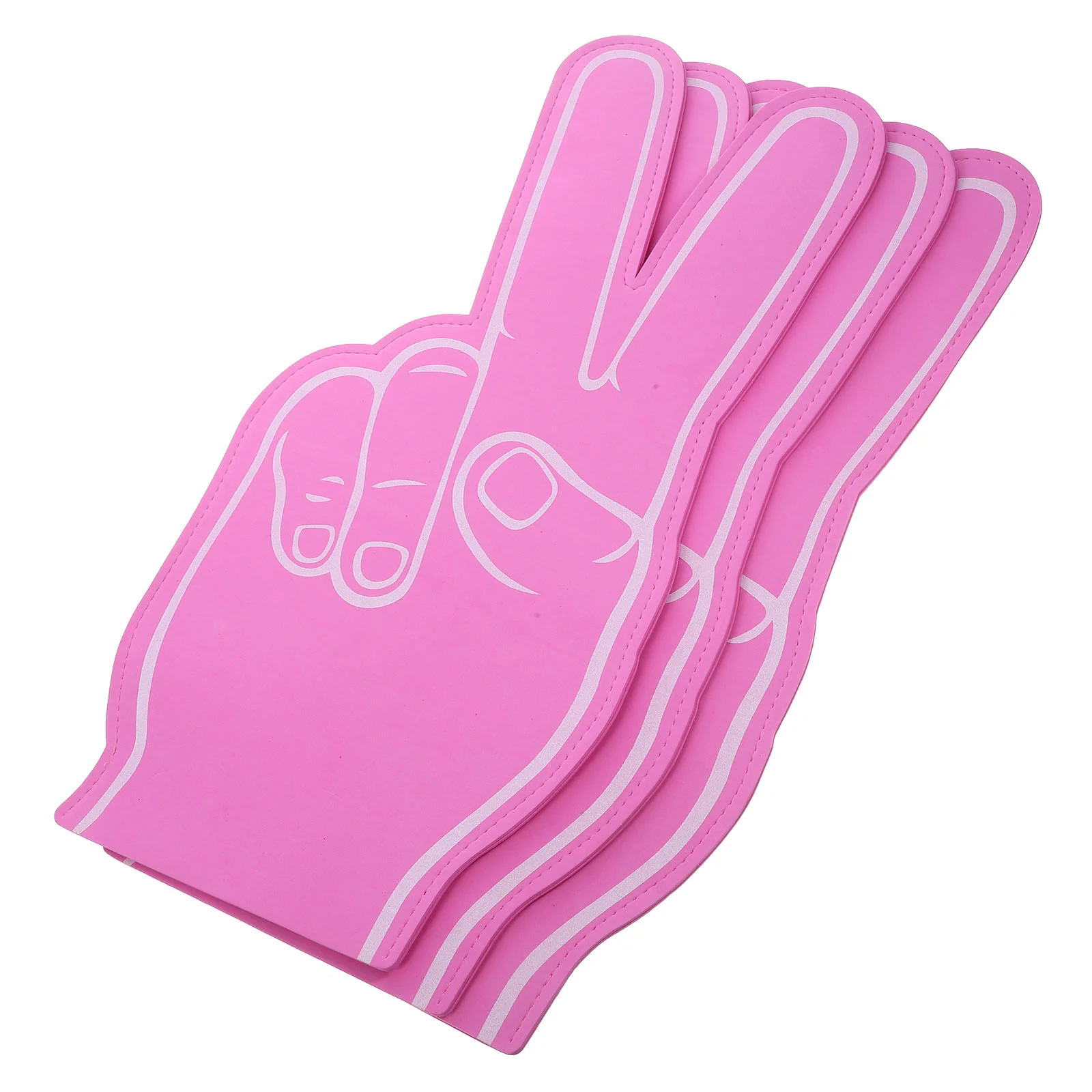 

3 Pcs Cheerleading Hand Gesture Sports Party Favor Foams Finger for Supply Noisemaker Sporting Events Clap Football Decoration