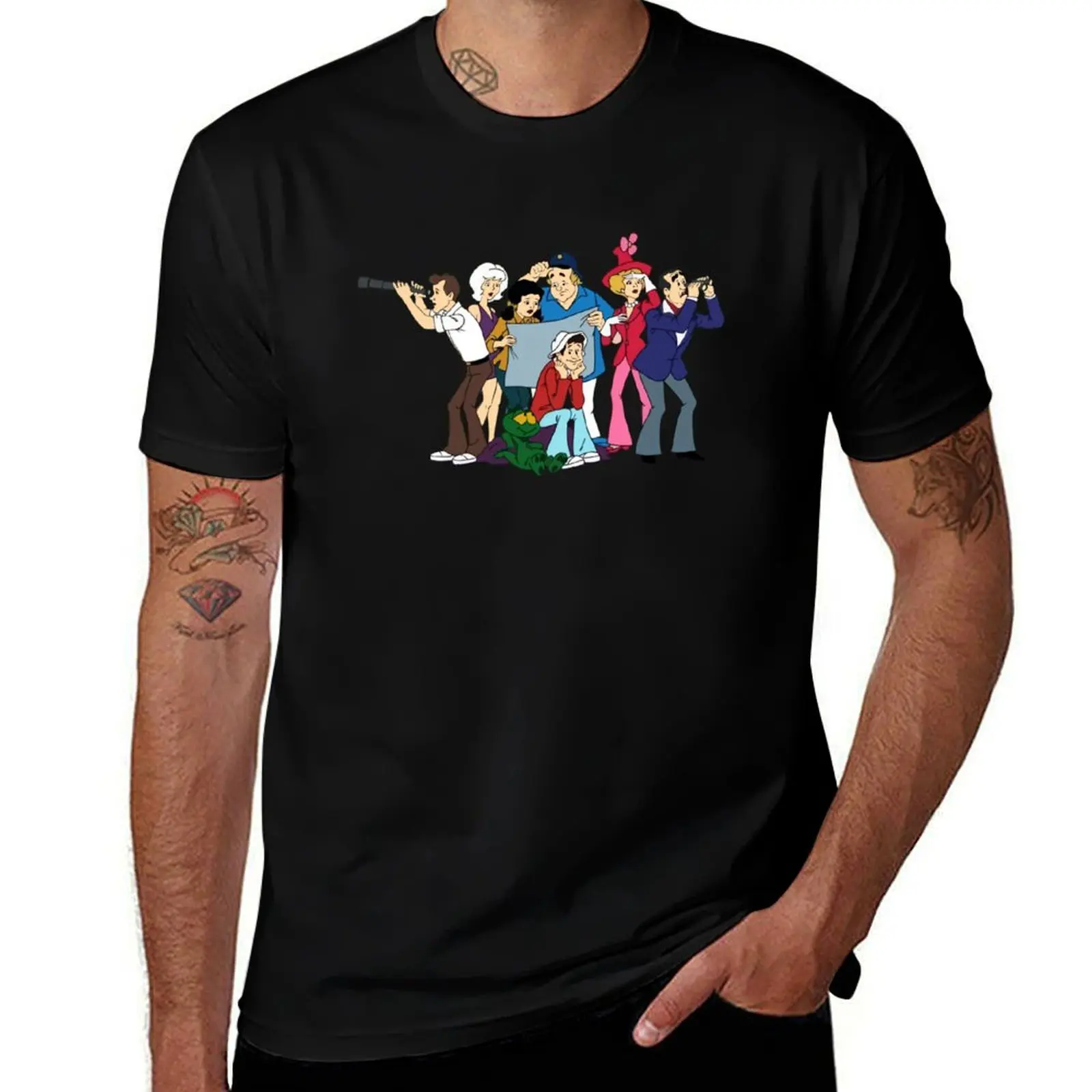 

gilligan's planet cartoon HB T-Shirt blacks tops mens shirts graphic tee