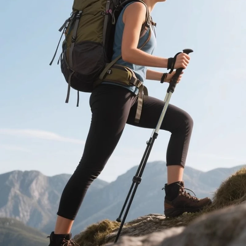 

Портативные легкие складные походные палки Прочные износостойкие прочные выдвижные трости Удобные уличные инструменты