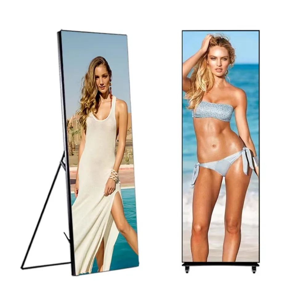 Wholesale 960 * 1920mm P2.5mm Indoor Light Emitting Diode Poster Display High definition 4G Wifi Control IP65 Shopping Mall and