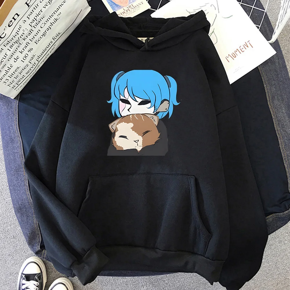 Sally Face Cartoon Graphic Print Hoodies Cute Anime Clothes Autumn High Quality Fleece Sweatshirts Men/women Casual Pullovers