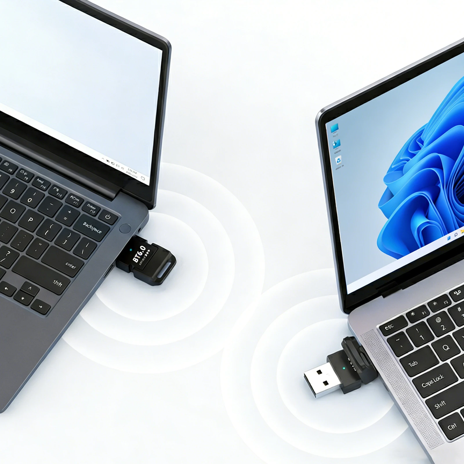 

USB-адаптер Bluetooth Plug and Play, миниатюрный беспроводной донгл, поддерживает Windows 8.1/10/11 для наушников, клавиатуры, мыши, колонок, принтера