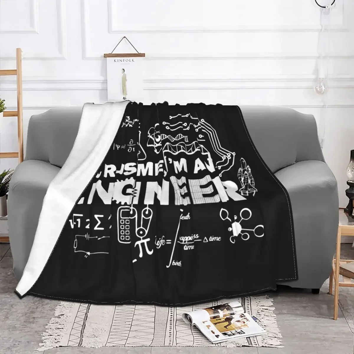 Trust Me I'm An Engineer Blanket Math Flannel Novelty Soft Throw Blanket for Bed Sofa Textile Decor