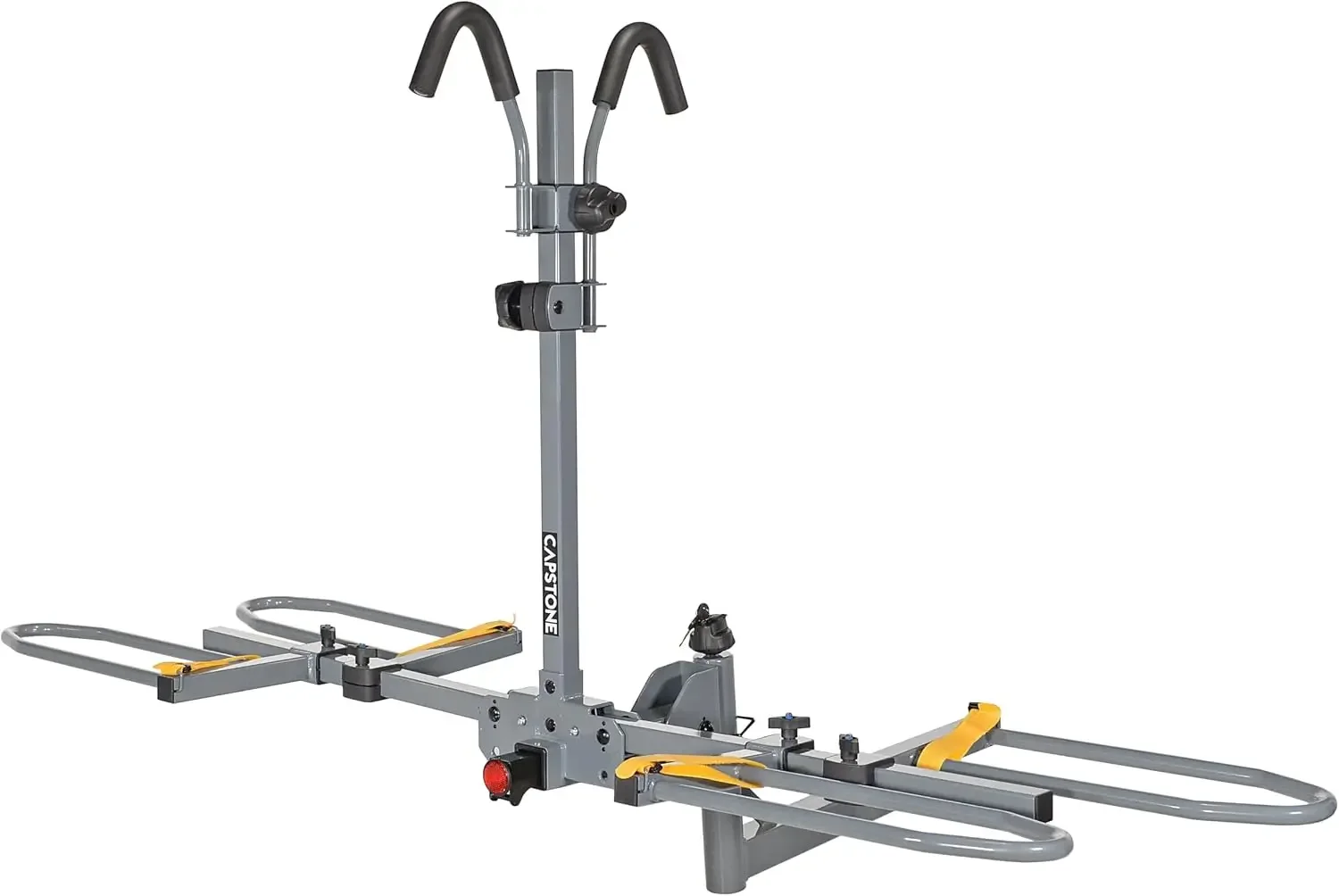 Hitch Mount Two Bike Carrier - Connects Seamlessly to 2-Inch Receiver - Steel Hitch Bike Rack for Car with Anti Wobble Mechanism