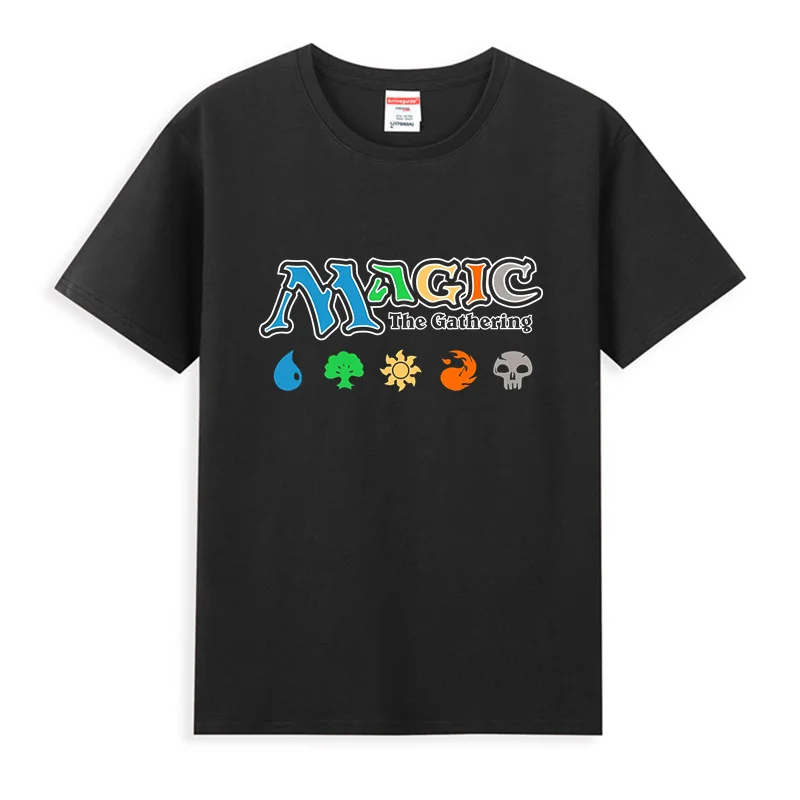 

2024 Men T Shirt Casual MTG Magics The Gathering Logo T-shirt Graphic Summer Short Sleeves 100% Cotton S-3XL Cool Tee