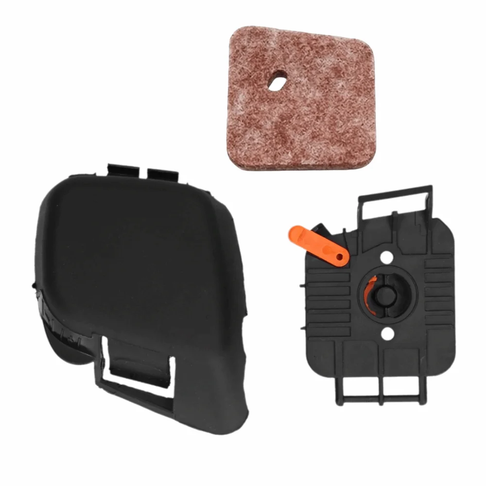 ABS Air Filter Cover With Baffle Compact Throttle Shell Easy to Install Black for STIHL FS45 FS46 FS55 FS38 FS45 FS46 KM55 HL55