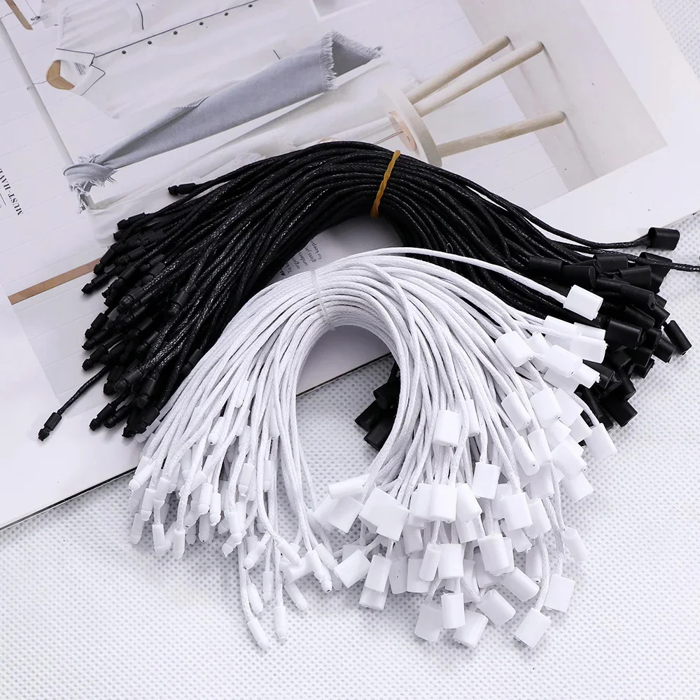 1000PCS Length-20cm Korean Wax Thread Label Hanging Tag for Clothing &Luggage Labels Factory Wholesale Clothing Hang Tablet