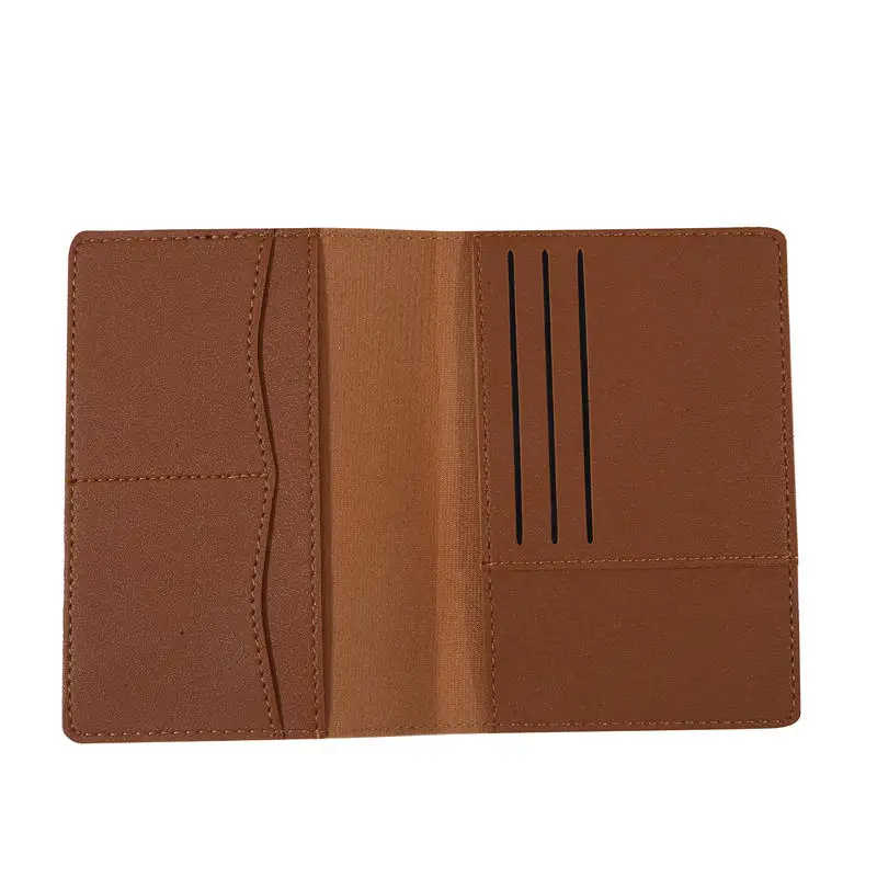 Couverture de passeport en PU de voyage, fentes pour cartes multiples, sac de passeport, porte-billets d'affaires, étui porte-passeport, accessoires de voyage