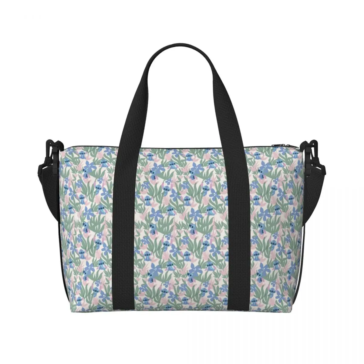 

Custom Stitch Cartoon Beach Tote Bag for Women Big Compartment Gym Beach Travel Bags