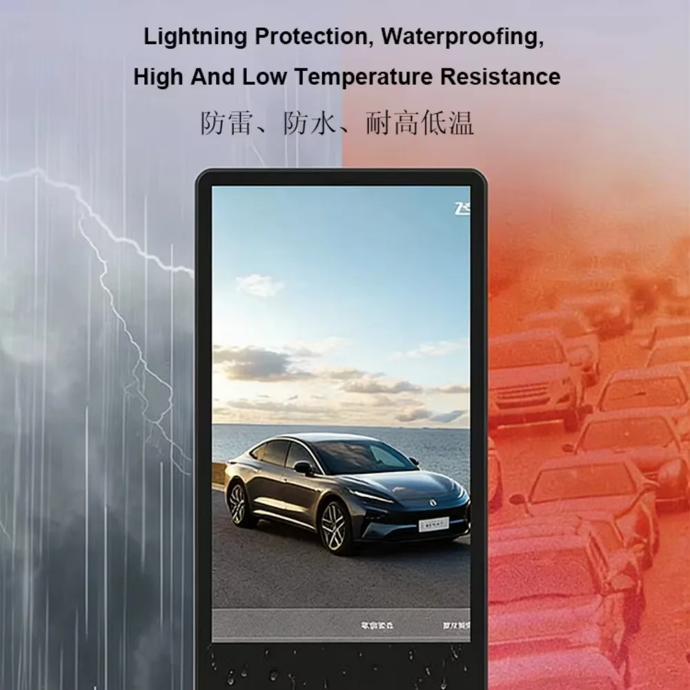 Factory Direct Wholesale Customized Size Outdoor Wall Mounted Digital Signage OEM/ODM Service Commercial LCD Advertising Screen