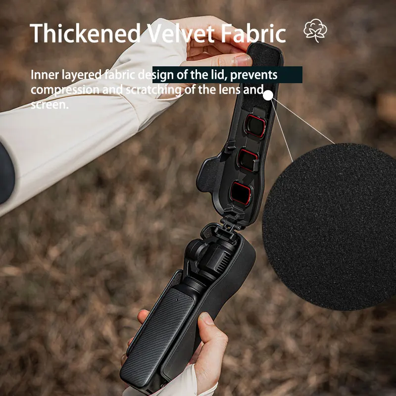 STARTRC dla DJI Osmo Pocket 3, futerał ochronny na obiektyw aparatu, osłona ekranu, chroniąca przed upadkiem, klapka, etui z szybkozłączką, akcesoria