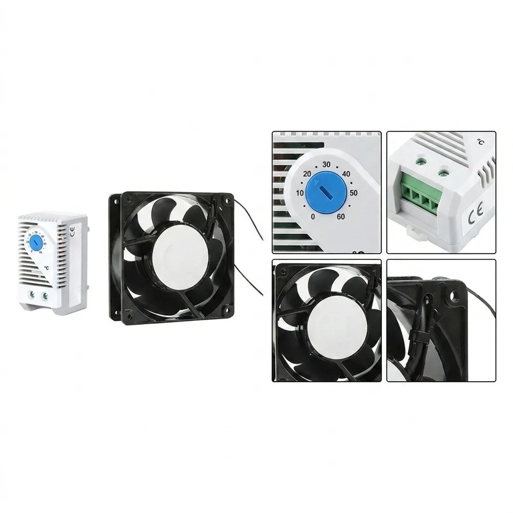 KTS011 Rack Temperature and Humidity Controller for Server Room For fan Control and Indicator Light Activation