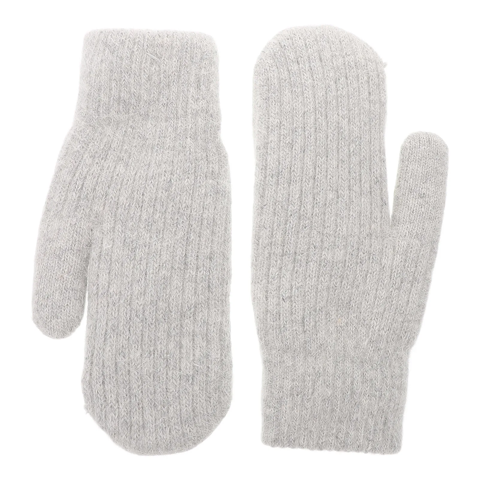 1 زوج محبوك الكبار في الهواء الطلق قفازات الرجال النساء سميكة معزول القفاز الطقس البارد يندبروف الدافئة متماسكة تدفئة اليدين #3