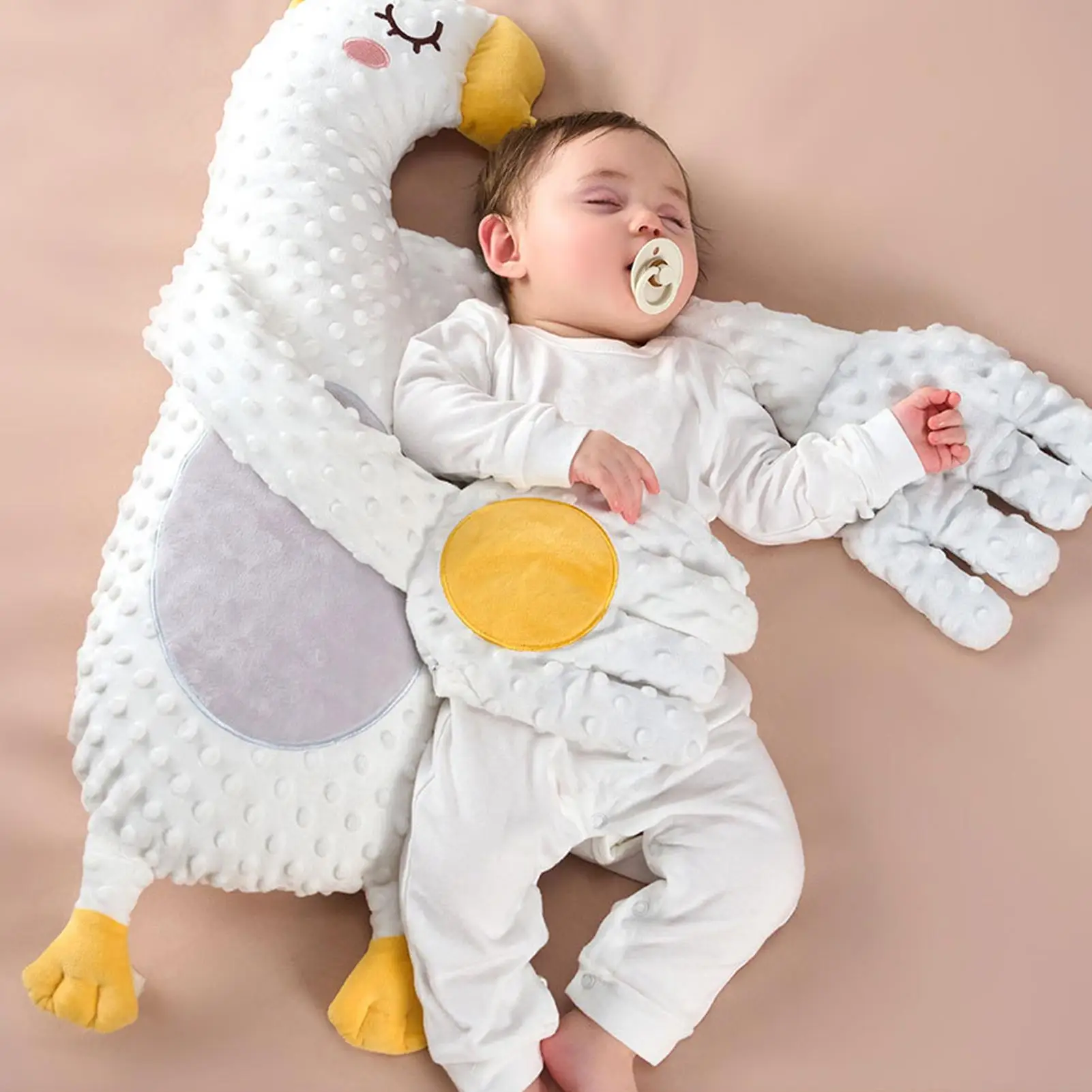 아기 패팅 베개 수면을위한 뒤 엉덩이 패터 피부 친화적 인 유아 깜짝 방지 소년 소녀를위한 슬래핑 진정 장난감