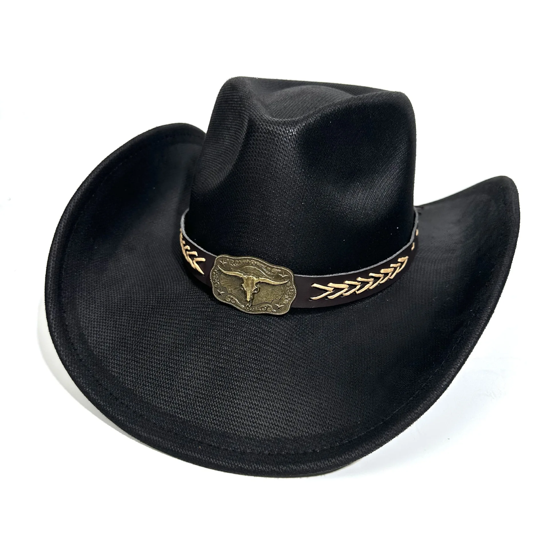 

Западный ковбойский этнический стиль, тибетская голова быка, сценический реквизит, мужская и женская джазовая шляпа