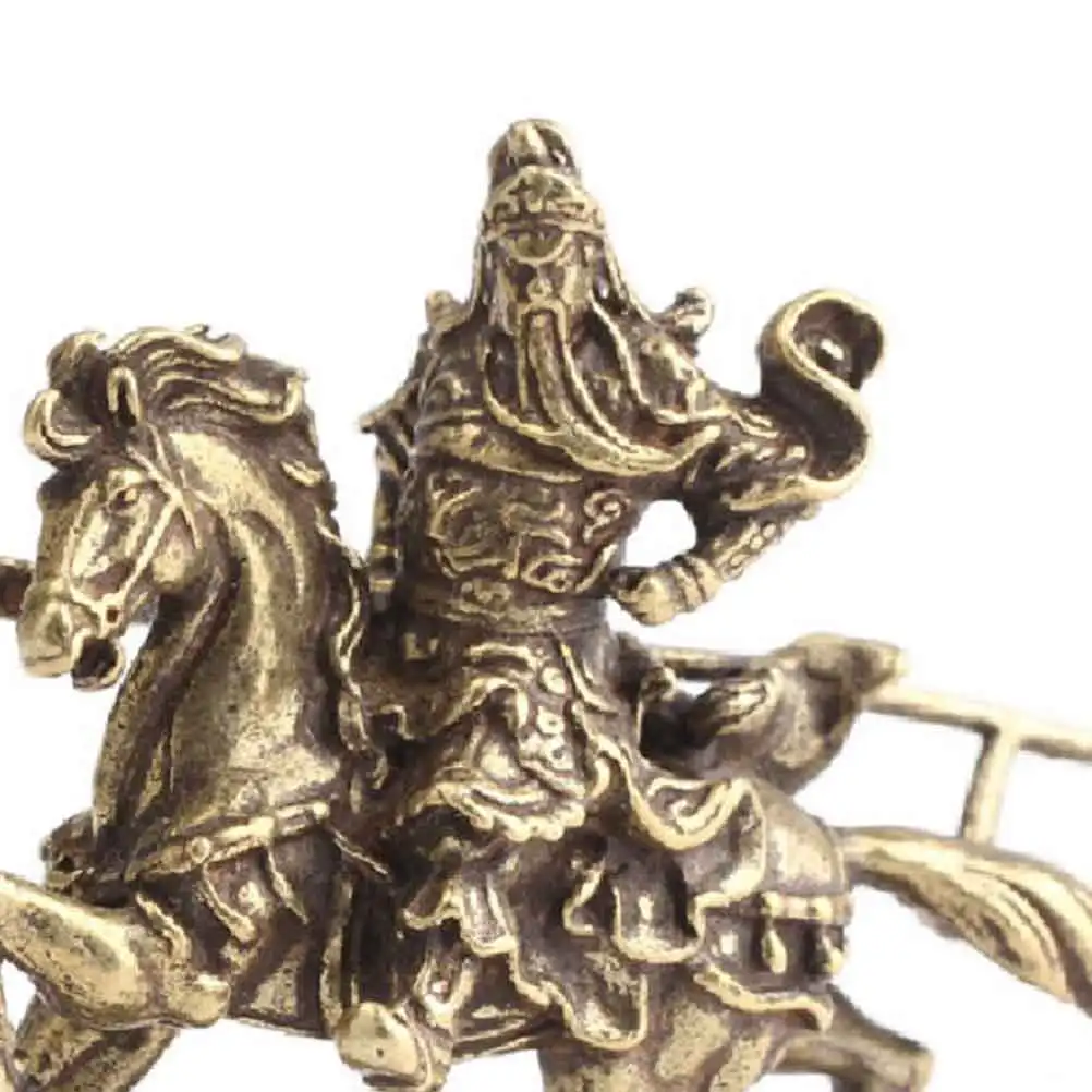 

1Pcs Guan Copper Statue Ancient Chinese General Desk Ornament Room Decoration Table Decoration Gift Guan Statue