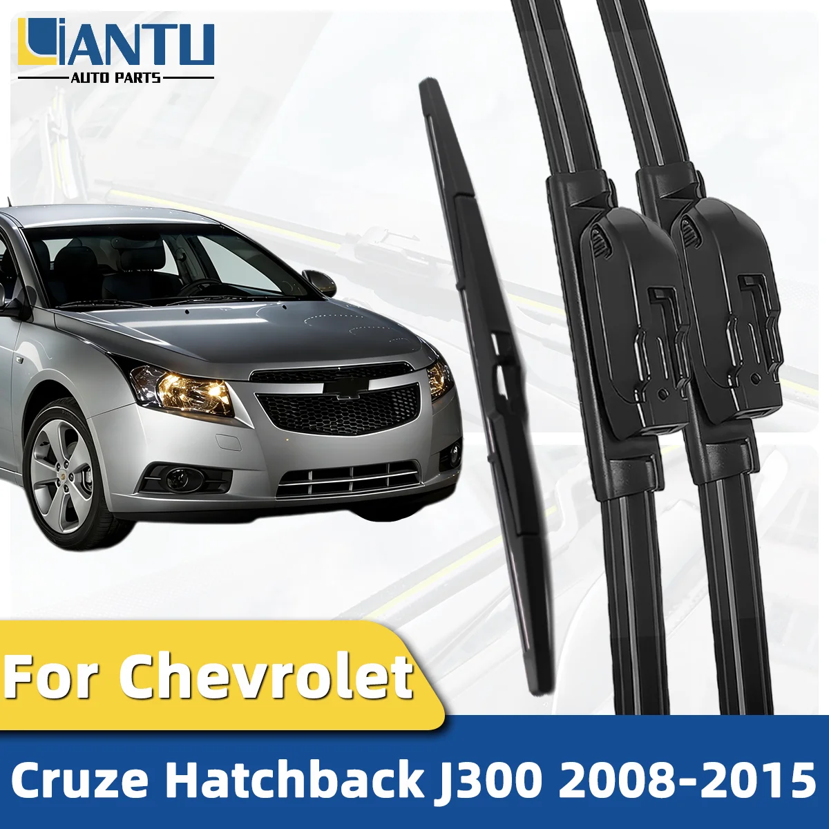 

1/3PCS Front And Rear Wiper Kit For Chevrolet Cruze Hatchback J300 2008-2015 Windshield Wiper Silent Wiper Accessories 2014