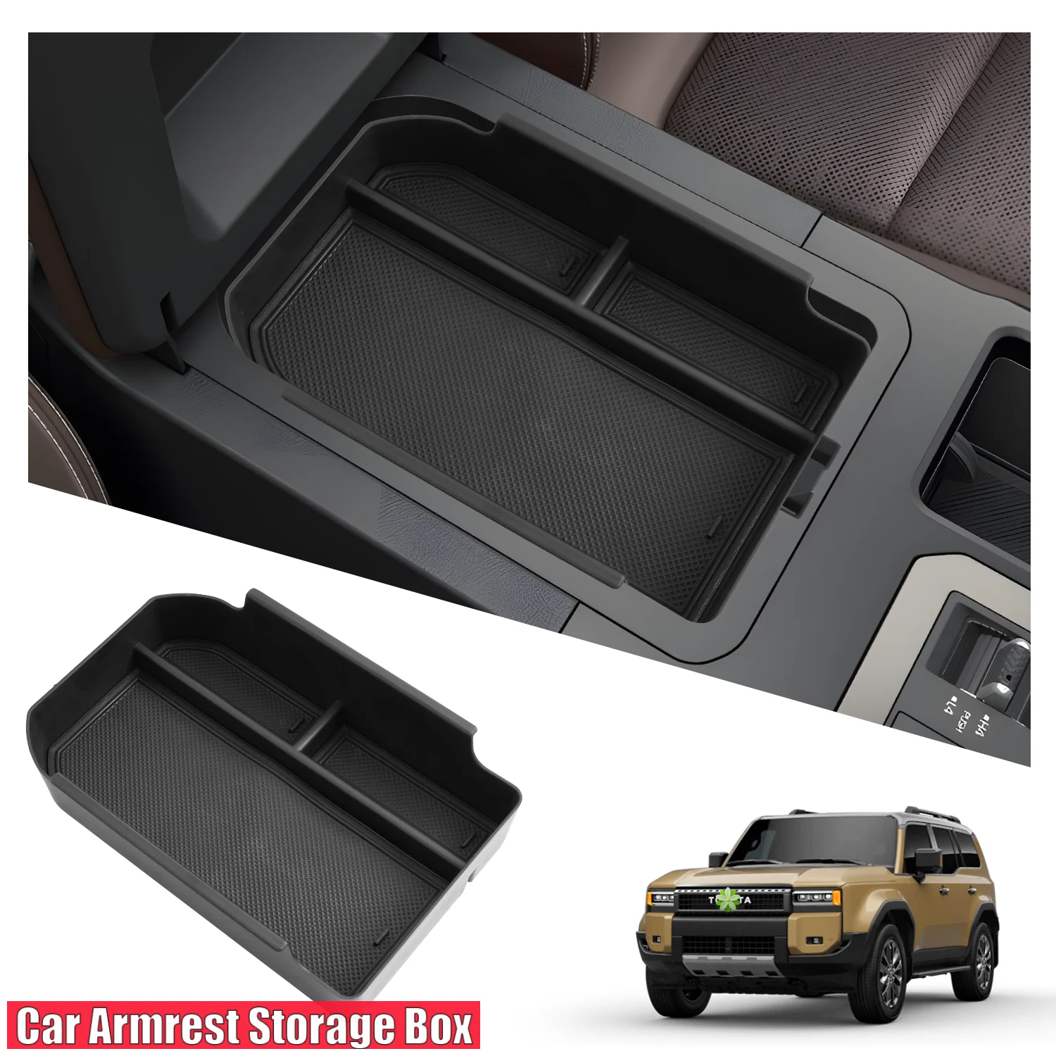 

Car Central Storage Box for Toyota Land Cruiser 250 2024 Armrest Storage Box Auto Interior Land Cruiser Accessories 2024